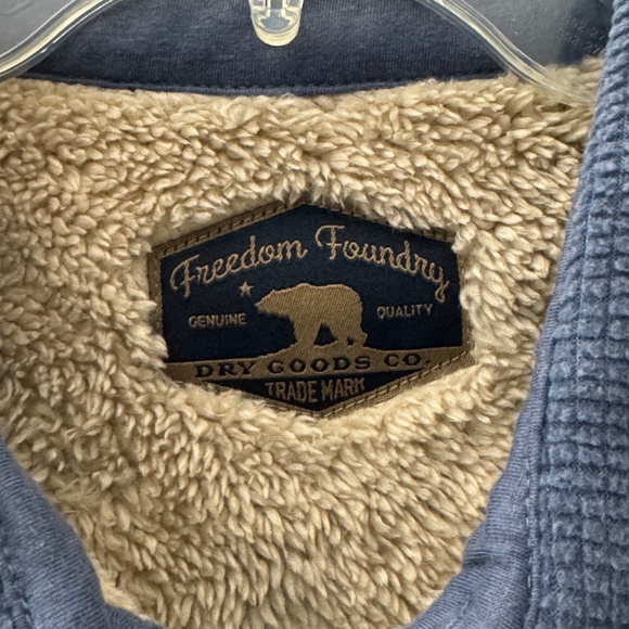 NWT Freedom Foundry Blue Men's Fleece Lined Flannel Shirt Jacket Size XXL - Picture 10 of 12